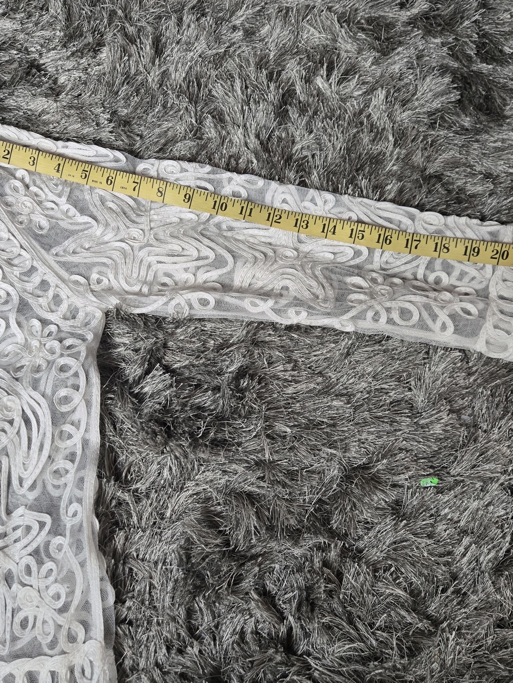 Rare Vintage White Lace Mesh Jacket Soutache Embroidered - Picture 4 of 9